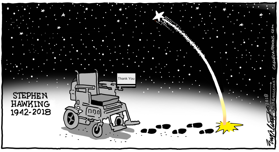  STEPHEN HAWKING by Bob Englehart