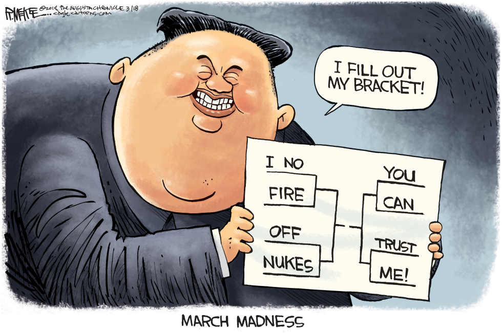  KIM JONG UN MARCH MADNESS by Rick McKee