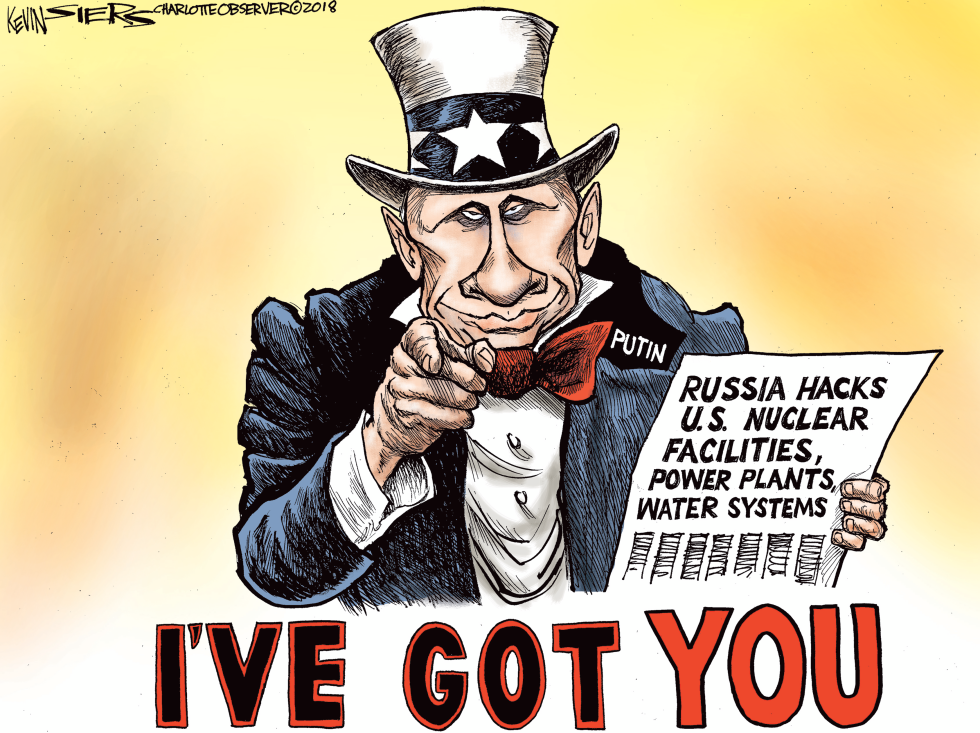  RUSSIA HACKS THE US by Kevin Siers