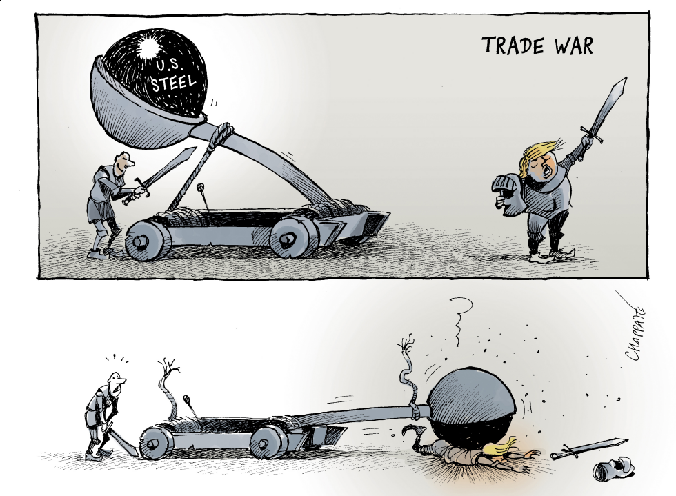  STARTING A TRADE WAR… by Patrick Chappatte