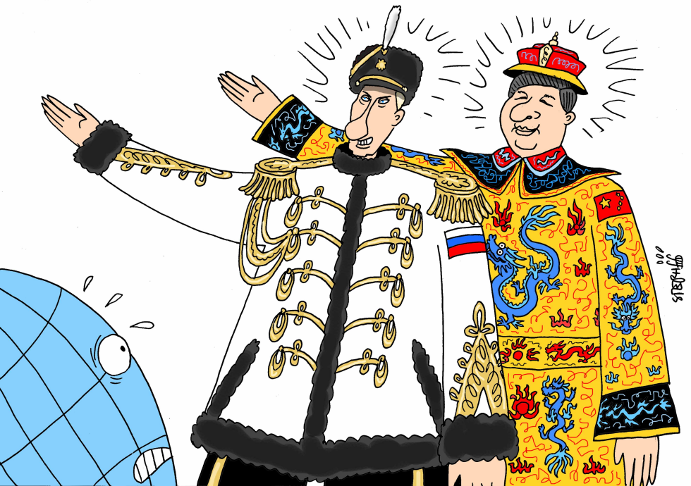  NEW RUSSIAN CZAR AND NEW CHINESE EMPEROR by Stephane Peray