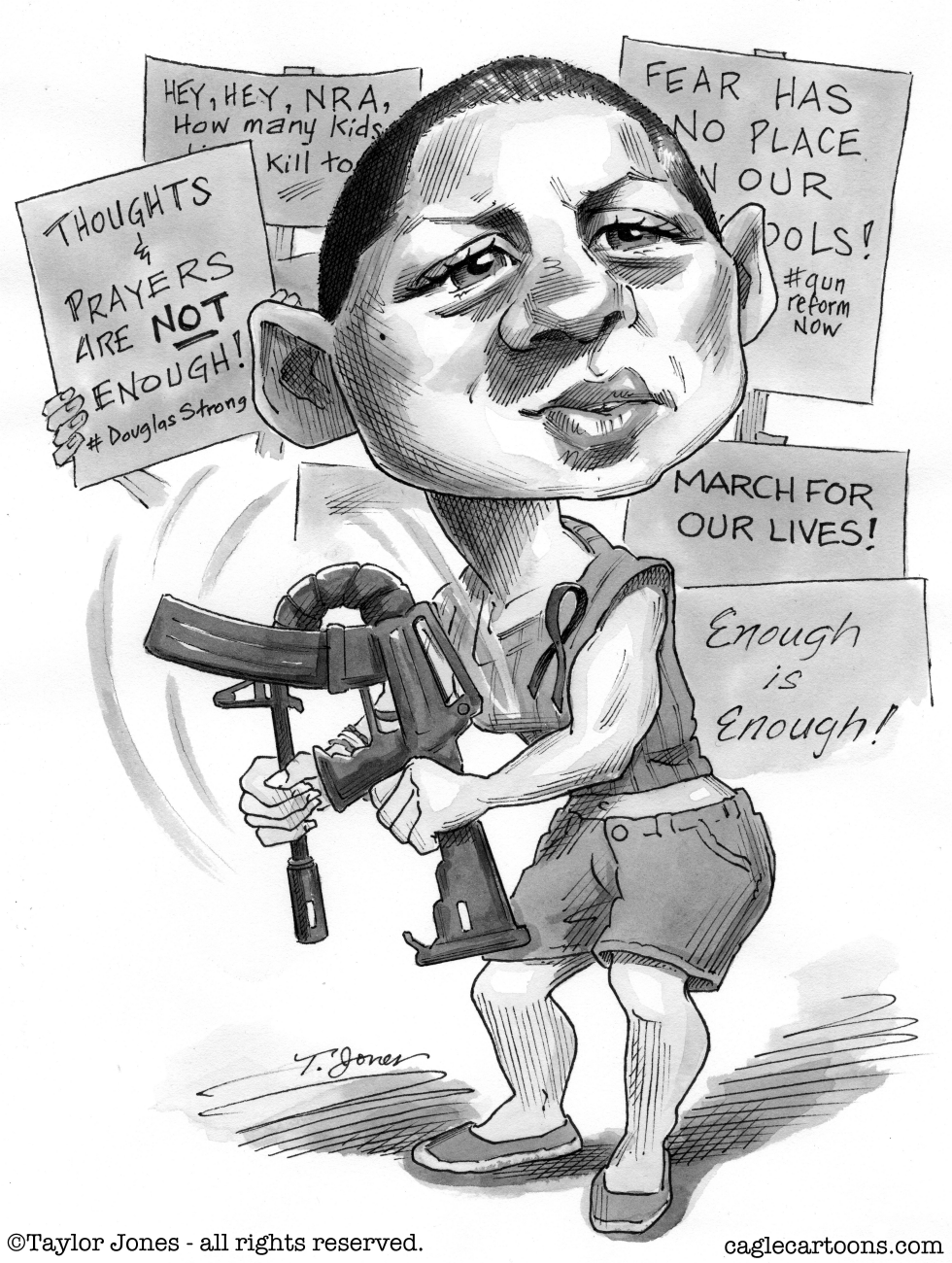  STUDENT ACTIVIST EMMA GONZALEZ by Taylor Jones