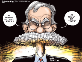 NATIONAL SECURITY ADVISER BOLTON by Kevin Siers