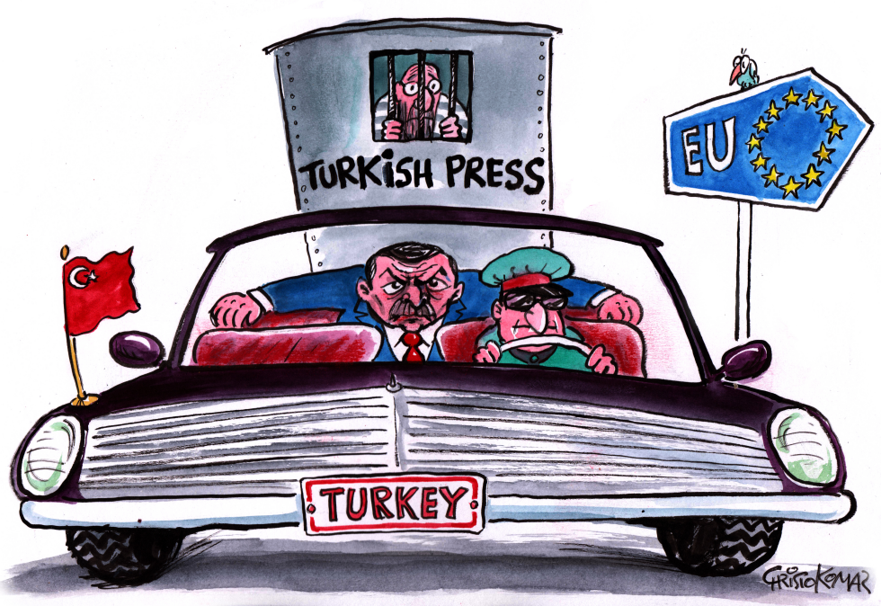  ERDOGAN GOES TO EUROPE by Christo Komarnitski