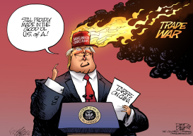 TRUMP TRADE WAR by Nate Beeler