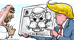 JOHN BOLTON by Emad Hajjaj