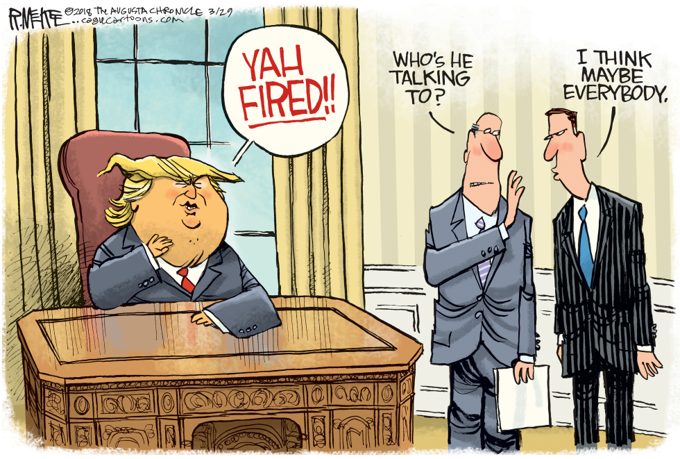  YAH FIRED by Rick McKee