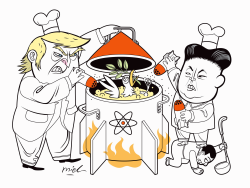 TRUMP AND KIM SUMMIT by Deng Coy Miel