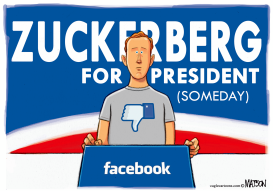 ZUCKERBERG THUMBS DOWN by RJ Matson