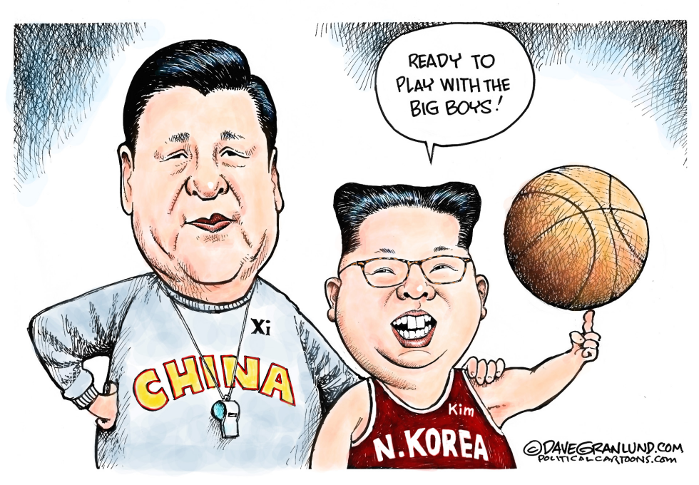  KIM JONG UN AND CHINA by Dave Granlund