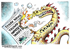 TRUMP TARIFFS AND CHINA RESPONSE by Dave Granlund