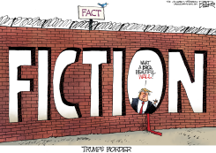 TRUMP BORDER WALL by Nate Beeler