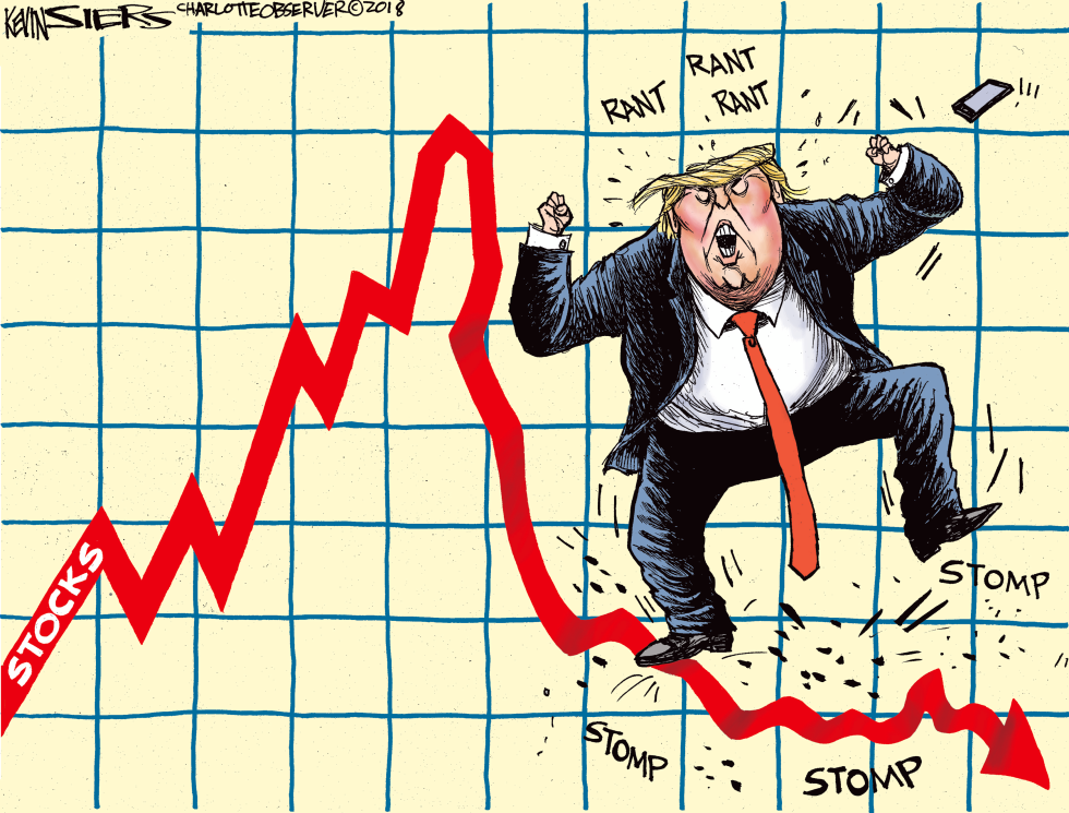  TRUMP RAGE AND WALL ST by Kevin Siers