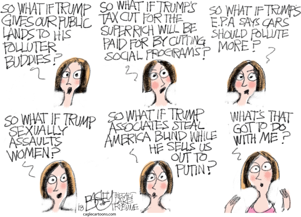  TRUMP FATIGUE by Pat Bagley