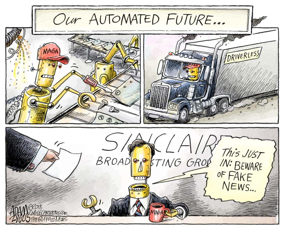  SINCLAIR BROADCASTING by Adam Zyglis