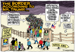 THE BORDER ACCORDING TO TRUMP by Wolverton