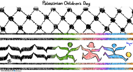 PALESTINIAN CHILDREN'S DAY by Emad Hajjaj