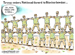 NATIONAL GUARD TO MEXICAN BORDER by Dave Granlund