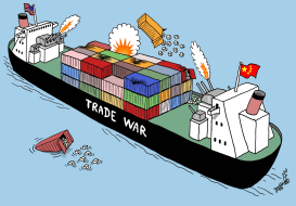 TRADE WAR INTENSIFIES by Stephane Peray