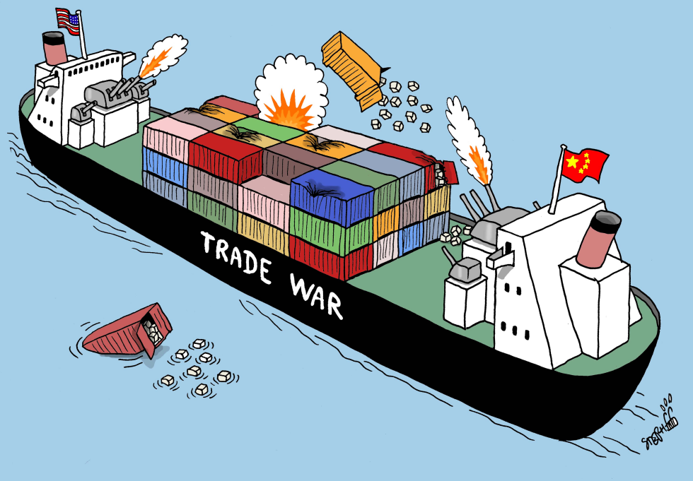  TRADE WAR INTENSIFIES by Stephane Peray