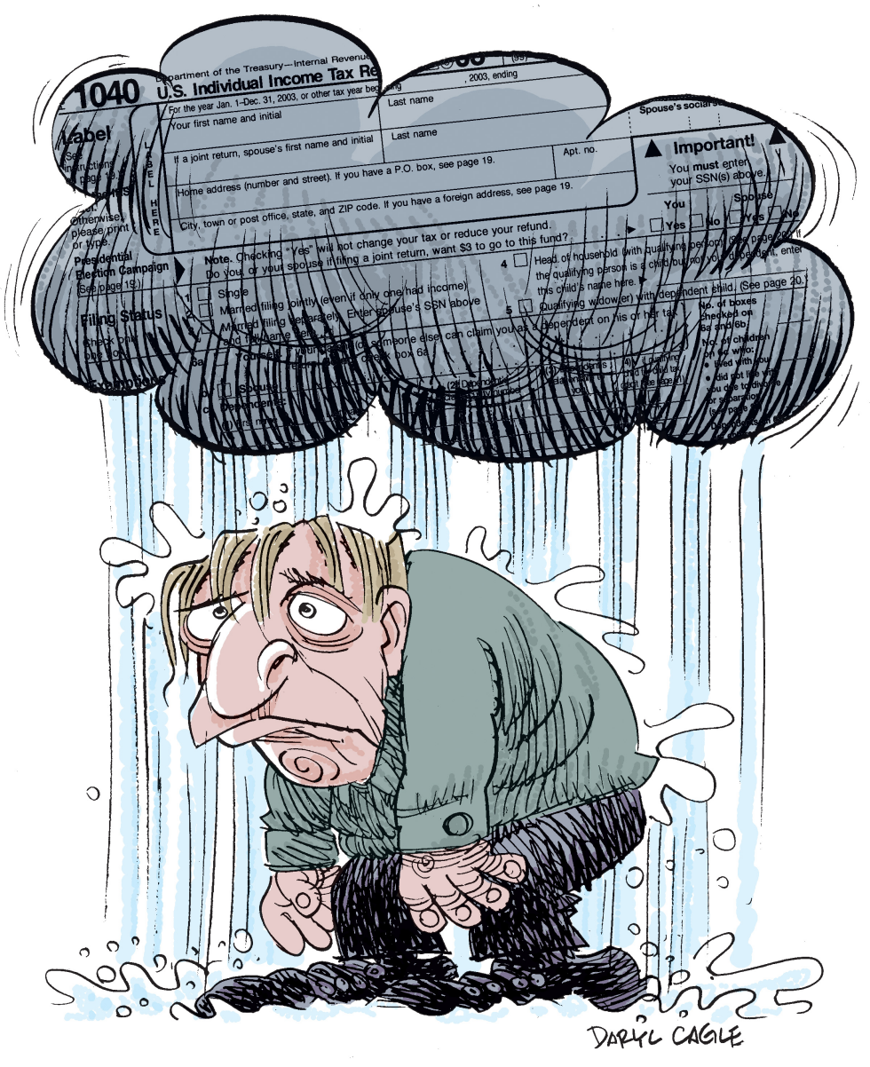  TAX CLOUD  by Daryl Cagle