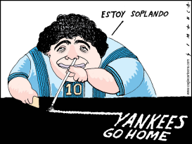 MARADONA EN MAR DEL PLATA by Osmani Simanca