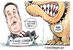 MICHAEL COHEN FBI RAID by Dave Granlund