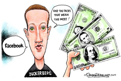 ZUCKERBERG AND FACES by Dave Granlund