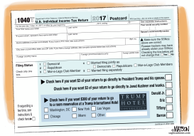 IRS FORM 1040 TRUMP by RJ Matson