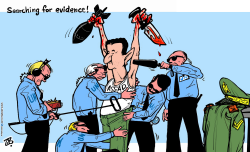 SEARCHING FOR EVIDENCE by Emad Hajjaj