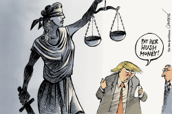 TRUMP AND JUSTICE by Patrick Chappatte