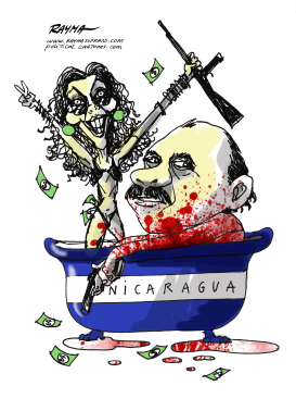 DANIEL ORTEGA IN NICARAGUA by Rayma Suprani