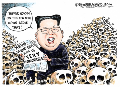 TRUMP SAYS KIM VERY HONORABLE by Dave Granlund