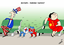 MEETING OF 2 KOREAS by Stephane Peray