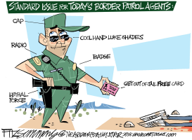 BORDER PATROL by David Fitzsimmons