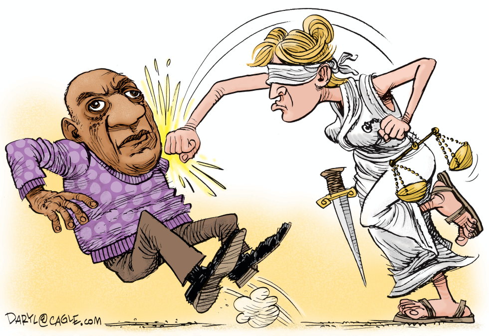  BILL COSBY AND JUSTICE by Daryl Cagle