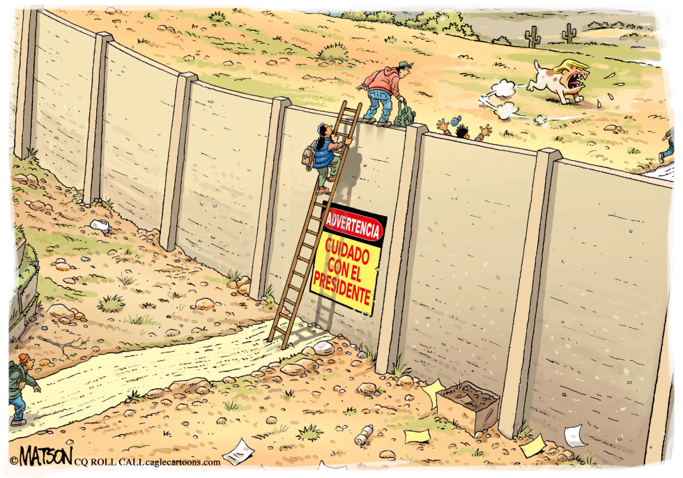  TRUMP BORDER GUARD DOG SPANISH VERSION by RJ Matson