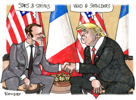 TRUMP AND MACRON by Robert Rousso