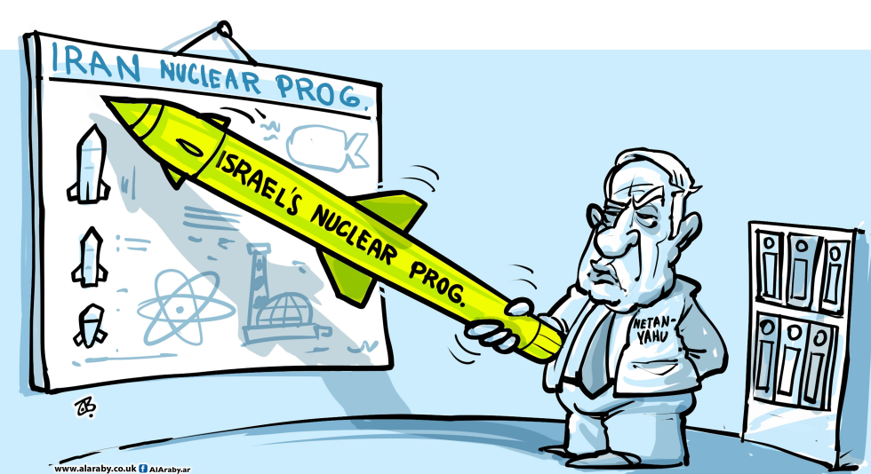  NETANYAHU EXPLAINS IT by Emad Hajjaj