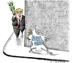 TRUMP'S NOBEL PEACE PRIZE by Osmani Simanca