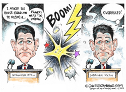 PAUL RYAN VS HOUSE CHAPLAIN by Dave Granlund