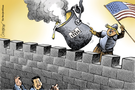 THE STEEL TARIFFS MENACE by Patrick Chappatte