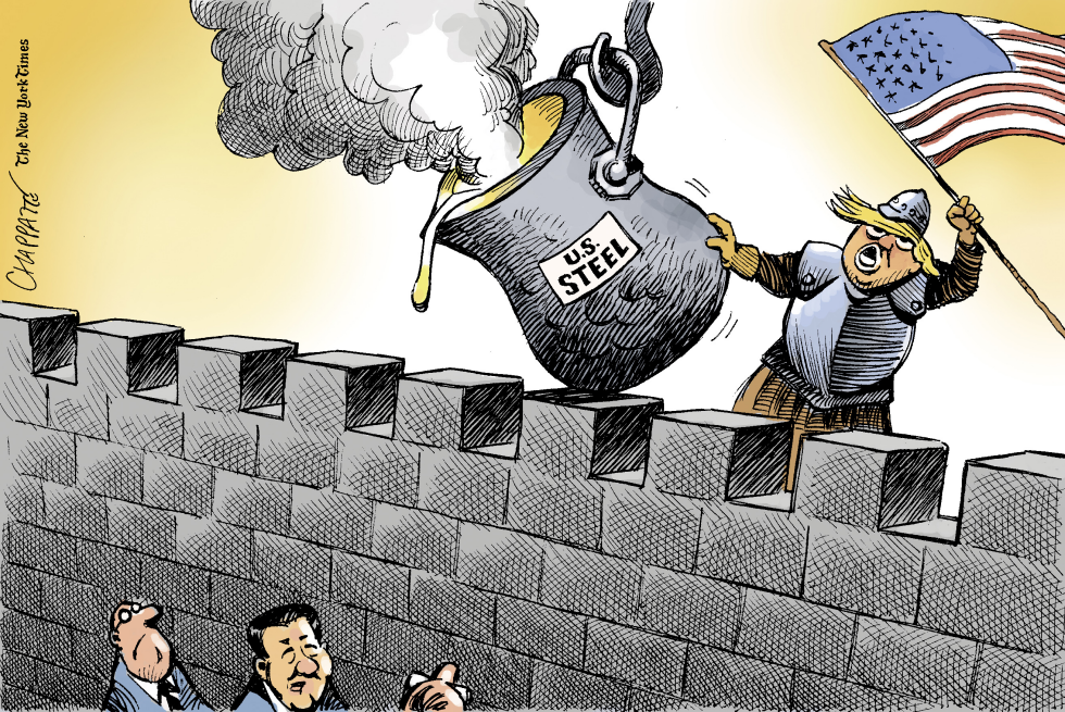  THE STEEL TARIFFS MENACE by Patrick Chappatte