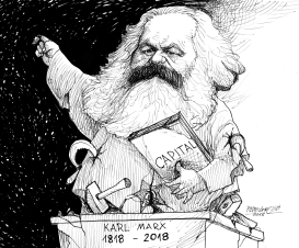 KARL MARX- BIRTHDAY BOY by Petar Pismestrovic