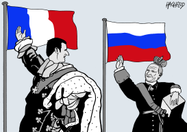 MACRON, PUTIN by Rainer Hachfeld