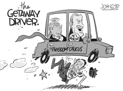 TRUMP'S GETAWAY DRIVER by John Cole