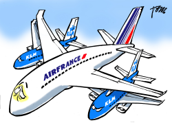 AIRFRANCE ILL by Tom Janssen