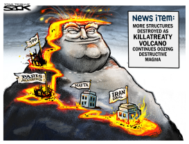 IRAN DEAL ERUPTION by Steve Sack