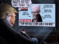 GIULIANI TRUMP HUSH MONEY by Sean Delonas