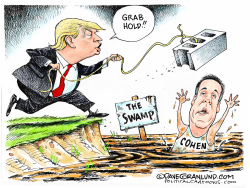 COHEN IN THE SWAMP by Dave Granlund